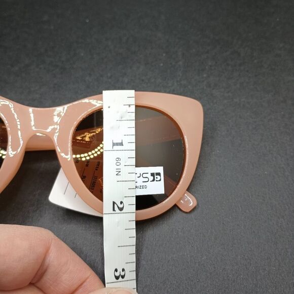 JOE'S jeans blush cat eye polarized sunglasses with case - Picture 11 of 13